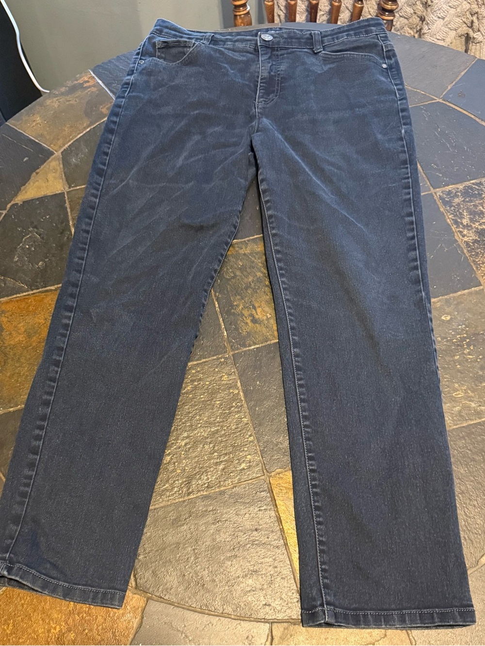 Bandolino Navy Relaxed Straight Jeans